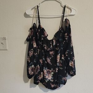 Floral Off-Shoulder Women's Top